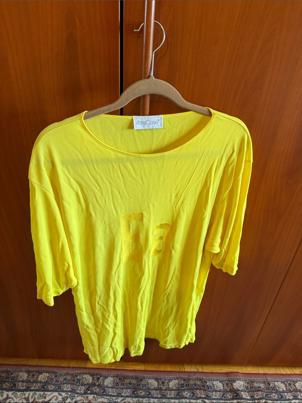 Bright Yellow Women's Short Sleeve Top